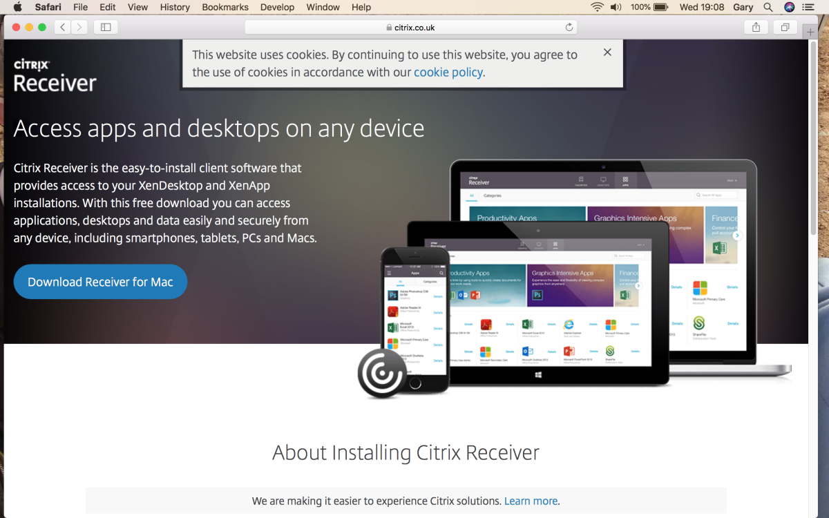 Citrix receiver client for windows